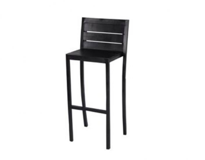 כיסא בר שחור מעץ