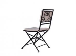 כיסא מפורזל שחור